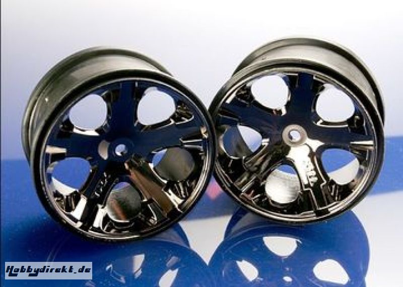 Wheels All-Star Black Chrome 2.8 (2) Traxxas 3772A