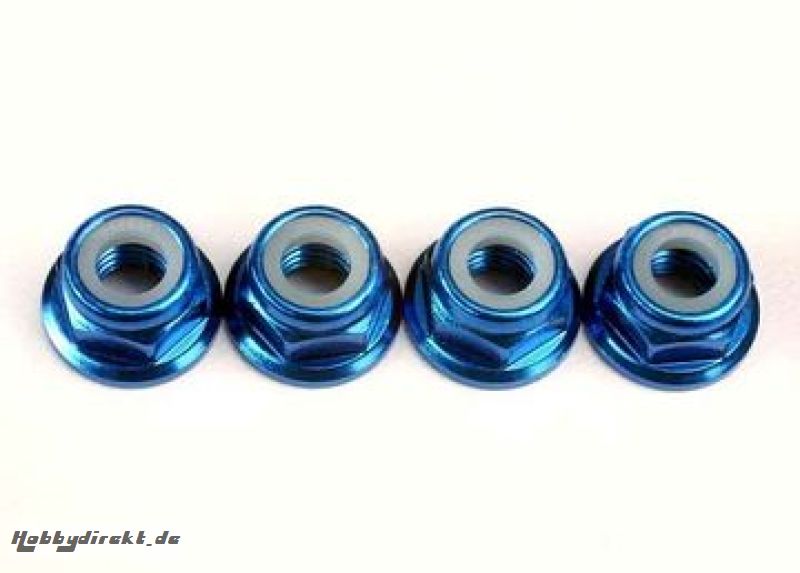 Locking Nut M5 Blue Aluminium (4) Traxxas 4147X