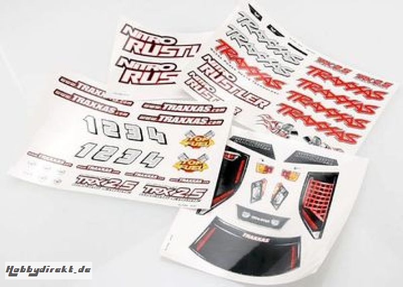 Decal Sheets Nitro Rustler Traxxas 4413X