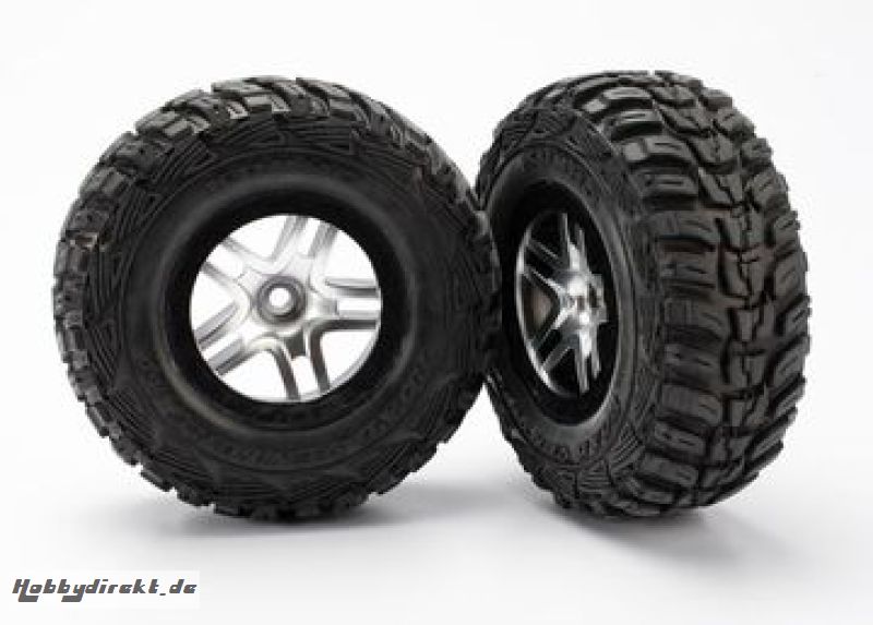 Däck & Fälg Kumho S1/S-Spoke Matt Krom-Svart 2WD Fram (2)* Traxxas 5882R