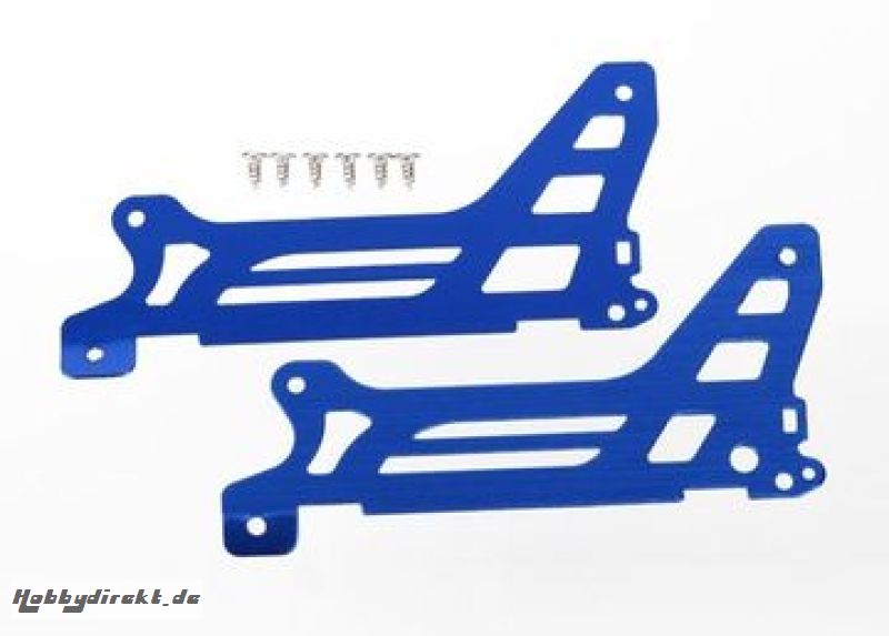 Main Frame Side Plate Outer Alu Blue (Pair) DR-1 Traxxas 6328