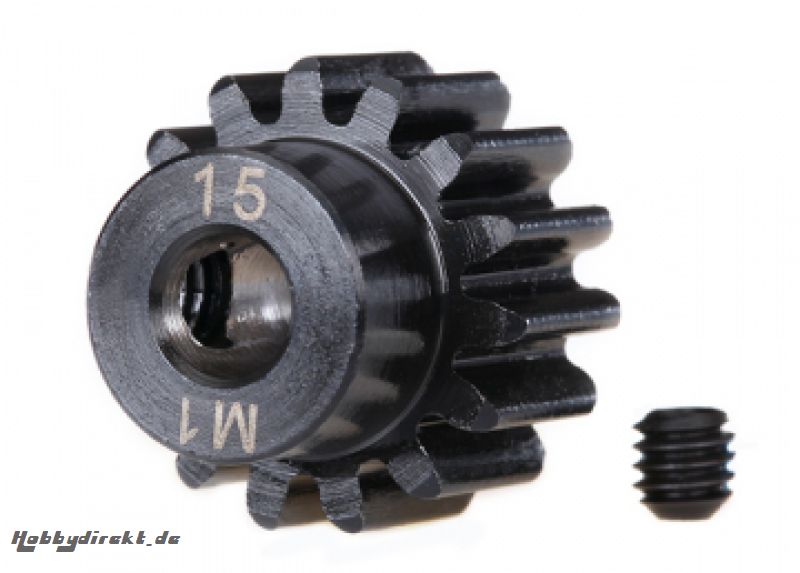 Pinion Gear 15T 1.0M for 5mm Shaft (Machined) Traxxas 6487R