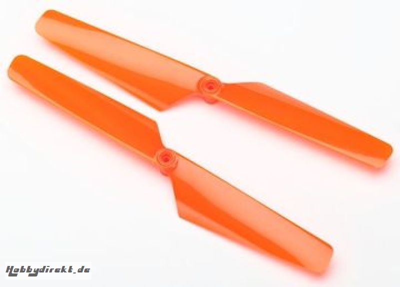 Rotor Blade Set Orange (2) Alias Traxxas 6630