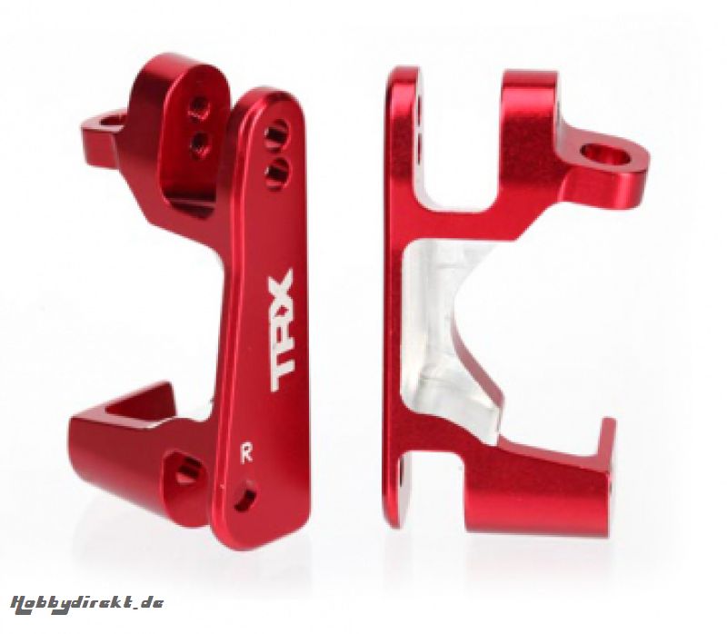 Caster Blocks Alu Red L+R (2) Traxxas 6832R