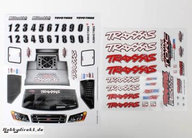 Decal Sheets 1/16 Slash Team Truck Traxxas 7013X