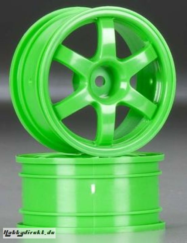 Wheels Volk Racing TE37 Green 1/16 (2) Traxxas 7374A