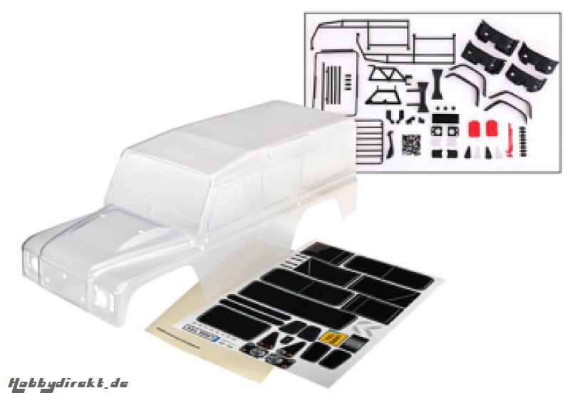 Karosserie Land Rover Defender Komplett Transparent TRAXXAS 8011P