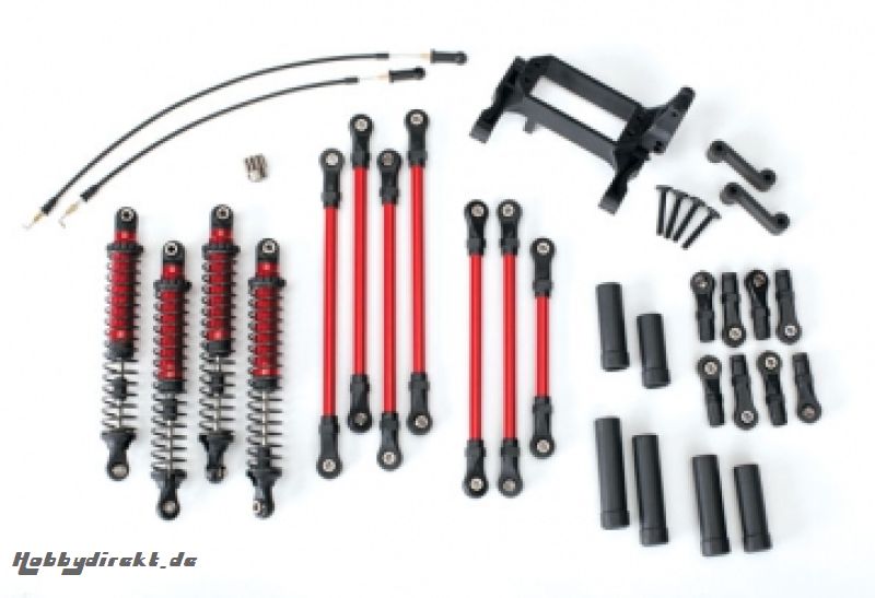 Long Arm Lift Kit Red Complete TRX-4 Traxxas 8140R