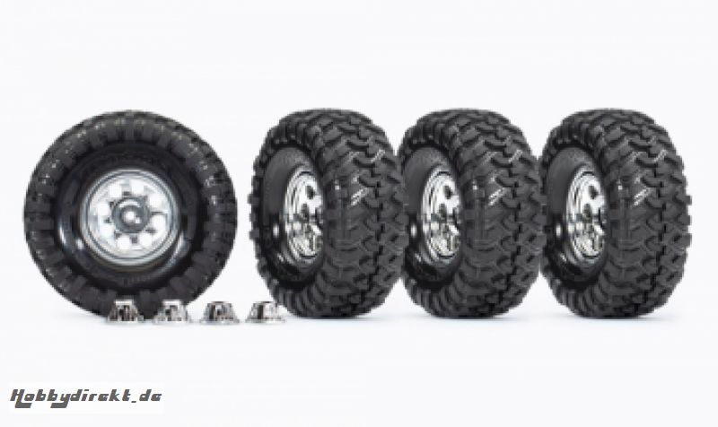 Tires & Wheels 1.9 Resto-Mod (for 8255A Axle) (4) Traxxas 8183X