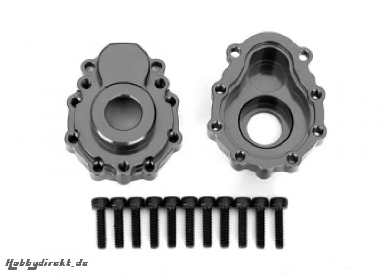 Portal Housing Outer Alu Grey Front/Rear (2) TRX-4/6 Traxxas 8251A