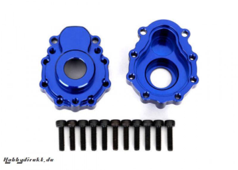 Portal Housing Outer Alu Blue Front/Rear (2) TRX-4/6 Traxxas 8251X