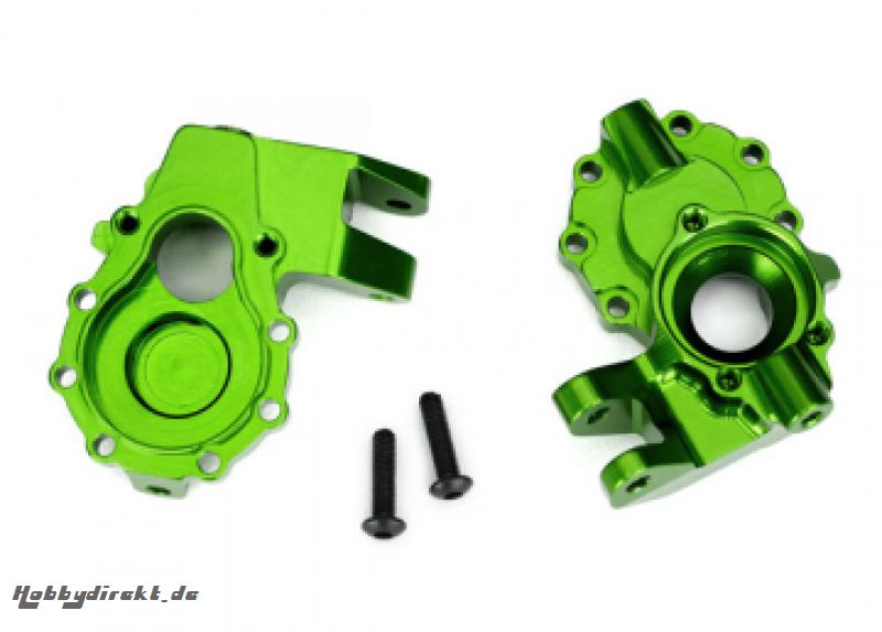 Portal Housing Inner Front Alu Green Left/Right (2) TRX-4/6 Traxxas 8252G