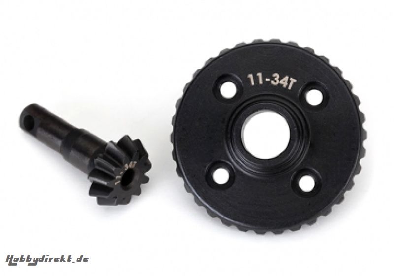 Ring gear differential pinion gear 11/34T (CNC) TRX-4/6 Traxxas 8279R