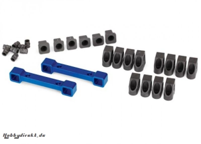 Mount Susp Arms Front and Rear Alu Blue 4-Tec Traxxas 8334X