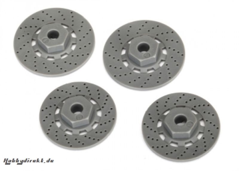 Wheel Hubs Hex (disc brake rotors) (4) 4-Tec Traxxas 8356