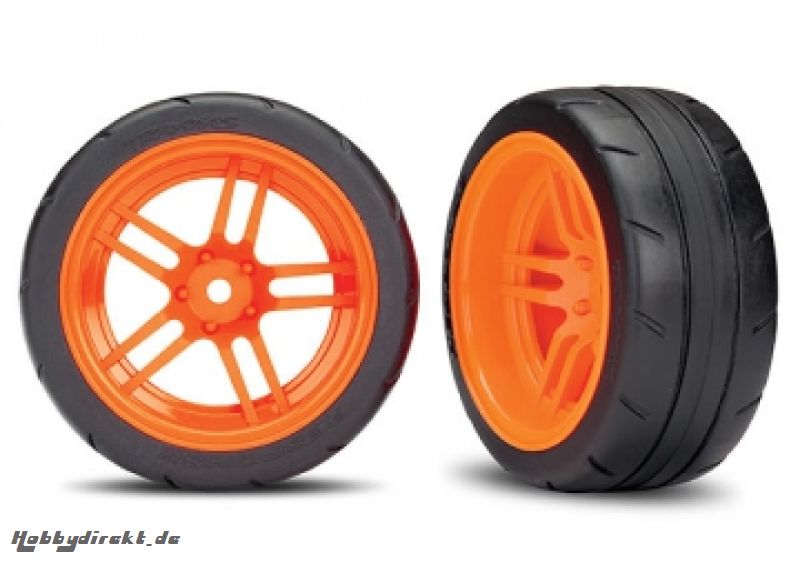 Tires & Wheels Response 1,9 Touring Orange Rear VXL (2) Traxxas 8374A