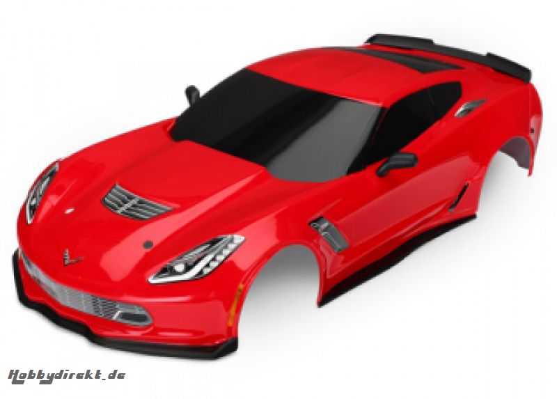 Body Chevrolet Corvette Z06 Red Painted Traxxas 8386R