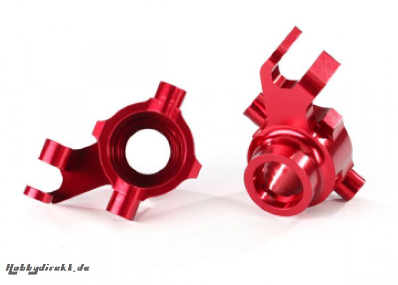 Steering Blocks Alu Red (Pair) Maxx Traxxas 8937R