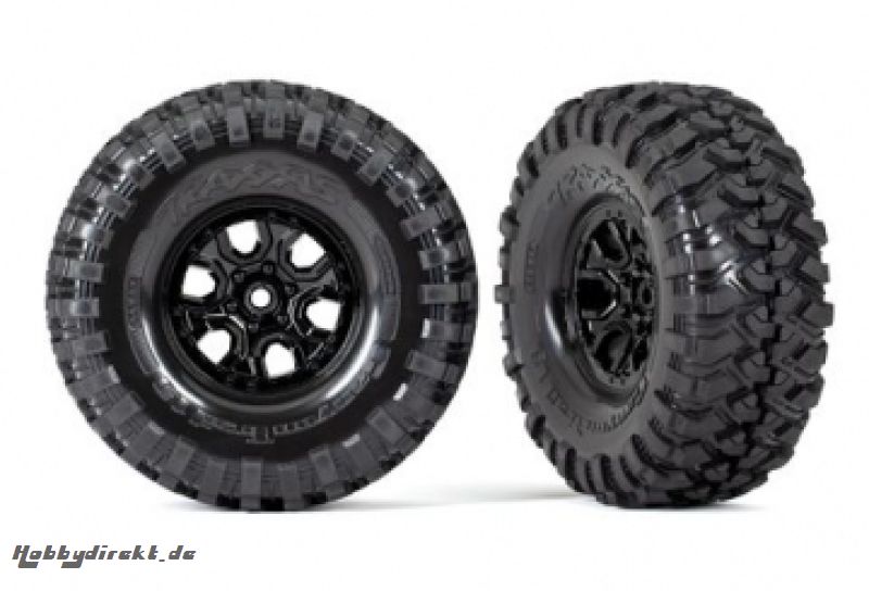 Tires & Wheels Canyon Trail/Bronco 2021 Black 1.9 (2) Traxxas 9272