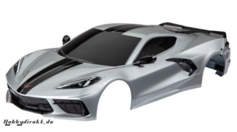 Karosserie Corvette Stingray Silber Komplett TRAXXAS 9311T