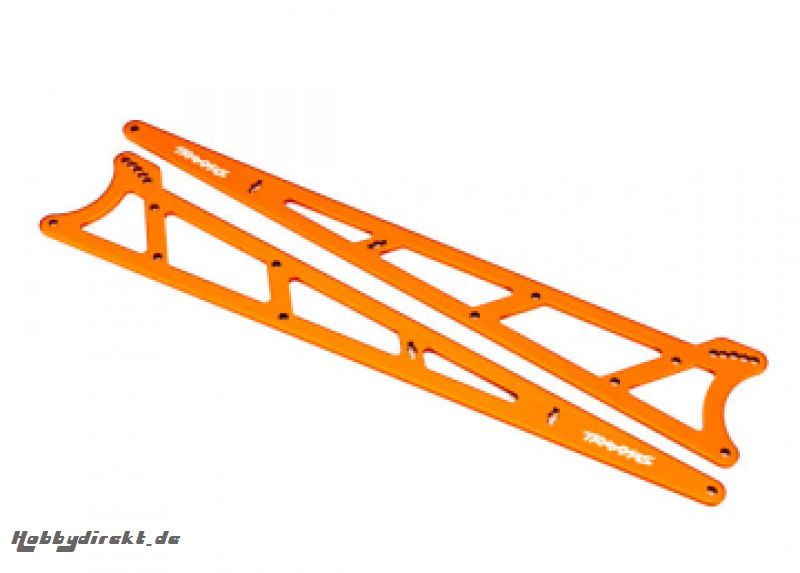 Side Plates Wheelie Bar Alu Orange Drag Slash Traxxas 9462A