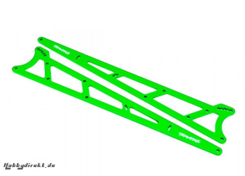 Side Plates Wheelie Bar Alu Green Drag Slash Traxxas 9462G