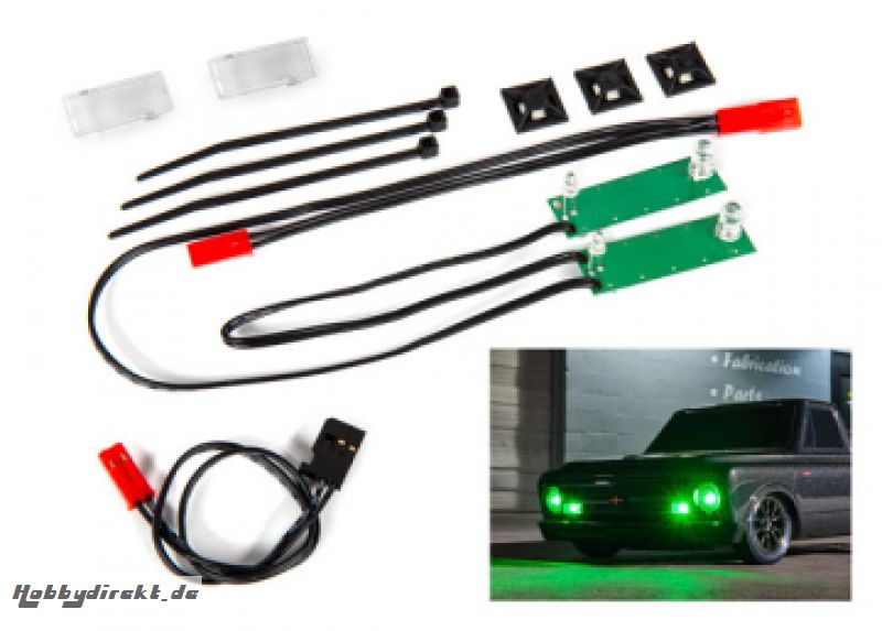 LED Lights Front Set Green Chevrolet C10 Traxxas 9496G