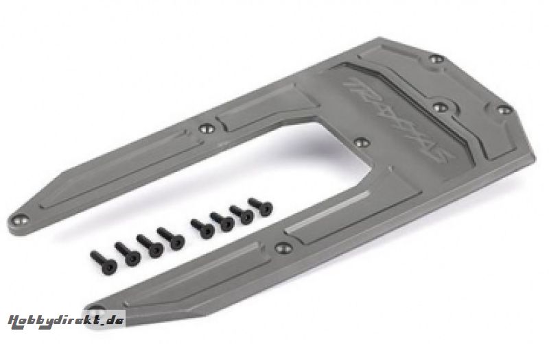 Skidplate Fahrgestell Grauer Schlitten TRAXXAS 9623P