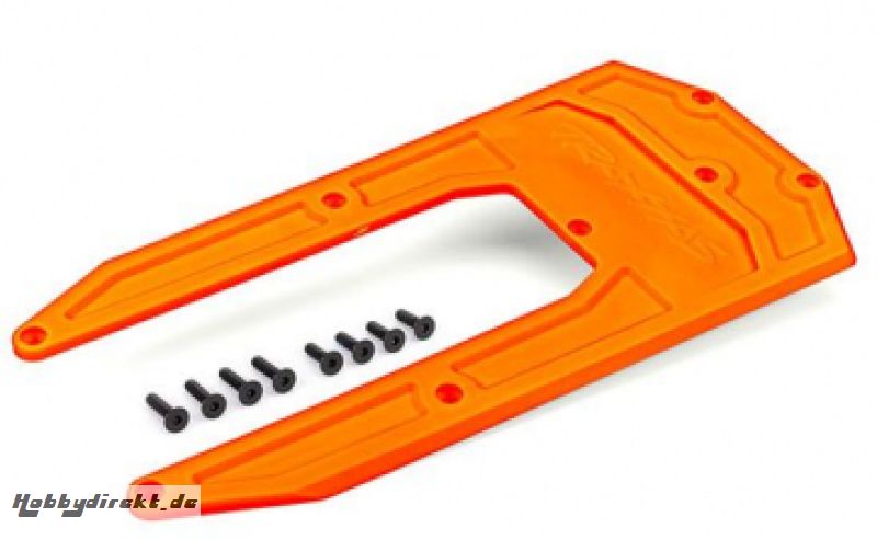 Skidplate Fahrgestell Orange Sledge TRAXXAS 9623T