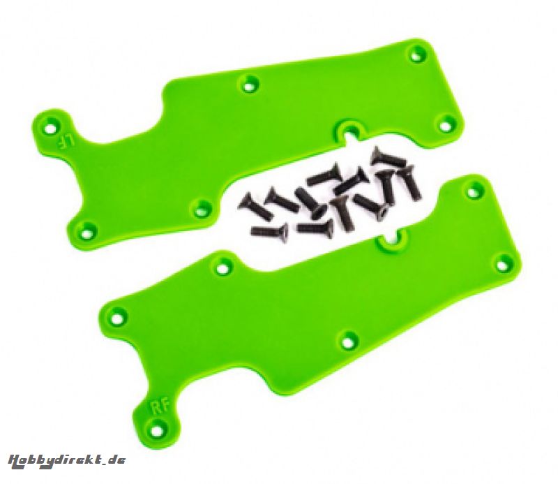 Suspension Arm Covers Front L+R Green Sledge Traxxas 9633G