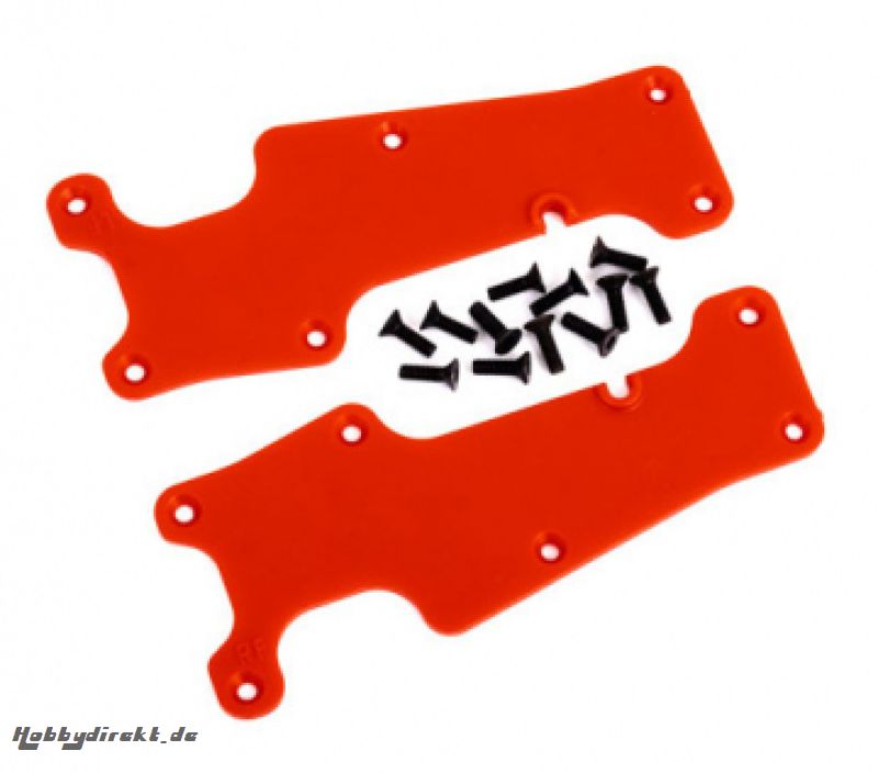 Suspension Arm Covers Front L+R Red Sledge Traxxas 9633R