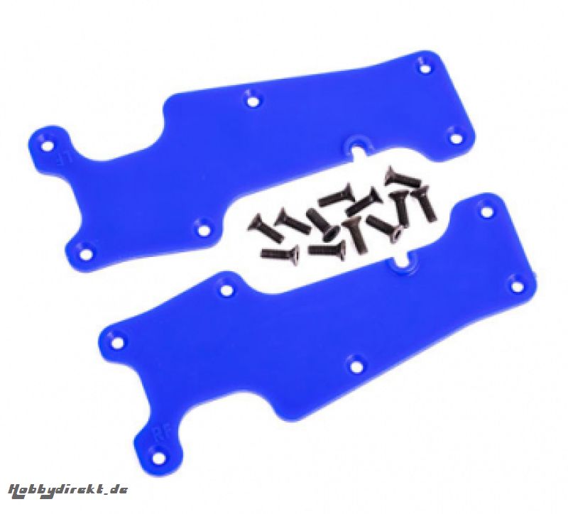 Suspension Arm Covers Front L+R Blue Sledge Traxxas 9633X