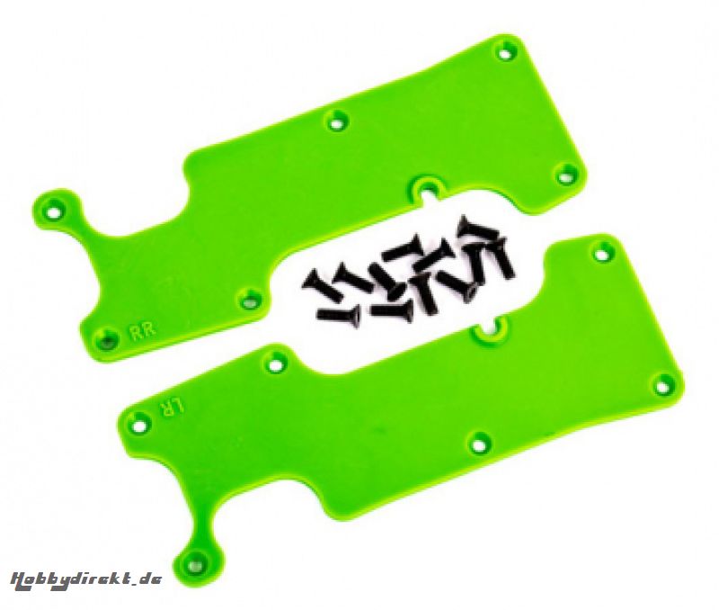 Suspension Arm Covers Rear L+R Green Sledge Traxxas 9634G