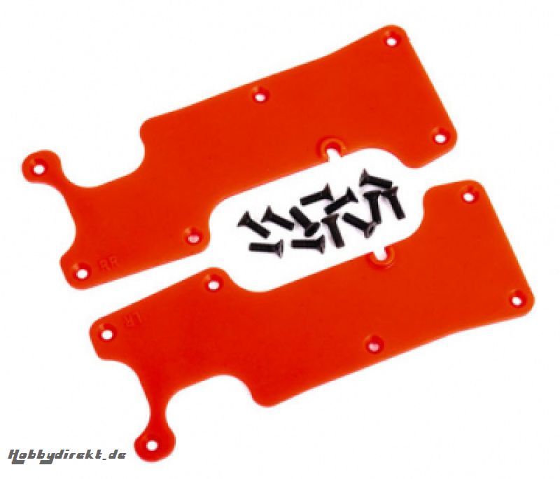 Suspension Arm Covers Rear L+R Red Sledge Traxxas 9634R