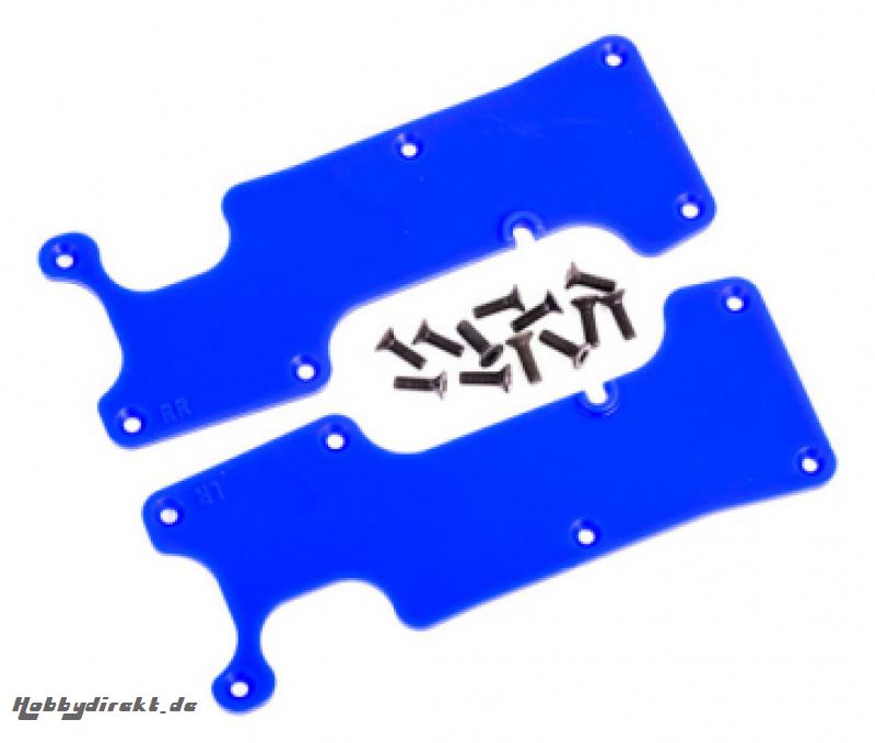 Suspension Arm Covers Rear L+R Blue Sledge Traxxas 9634X