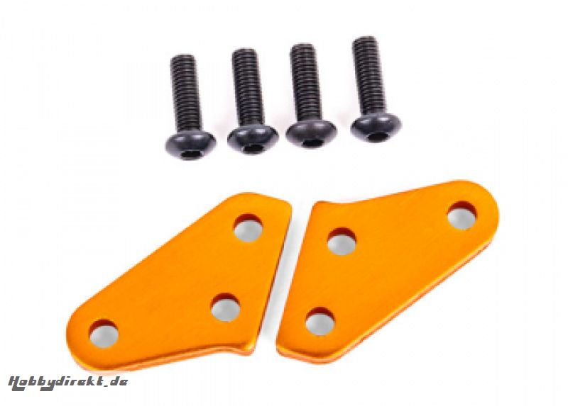 Lenkungsblock-Arme Alu Orange (für #9635,#9637) (Paar) Sledge TRAXXAS 9636T