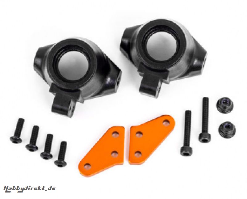 Steering Blocks + Arms Alu Orange (Pair) Sledge Traxxas 9637T