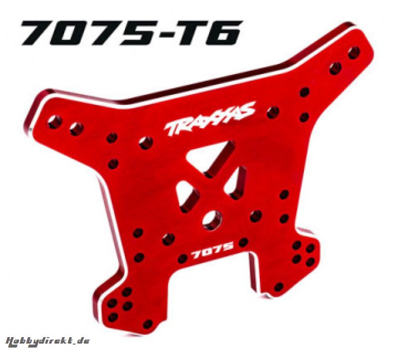 Dämpferbrücke hinten Alu HD Red Sledge TRAXXAS 9638R