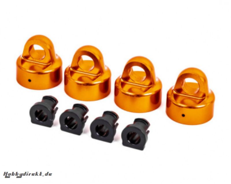 Shock Caps Alu Orange GTX (4) Traxxas 9664T