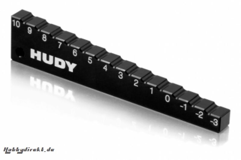 Fahrwerkshöhenmesser -3 bis 10 mm 1/10 Touring HUDY 107712