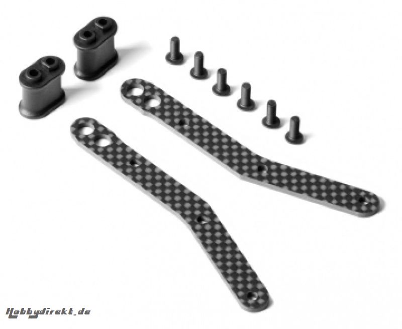 GRAPHIT CHASSIS SEITENSCHUTZSTREBE FÜR GEBOGENE SEITEN CHASSIS (2) XRAY 321271