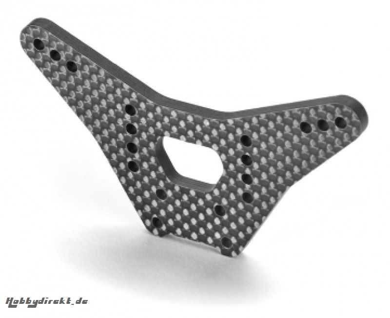 Graphit Dämpferbrücke hinten 3,5 mm tiefer XRAY 323084