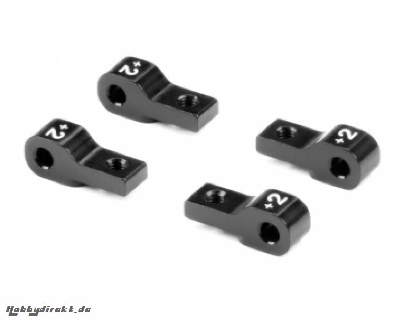 Alu Lower 2-Piece Front Suspension Holder 2mm - Schwarz (4) XRAY 332712