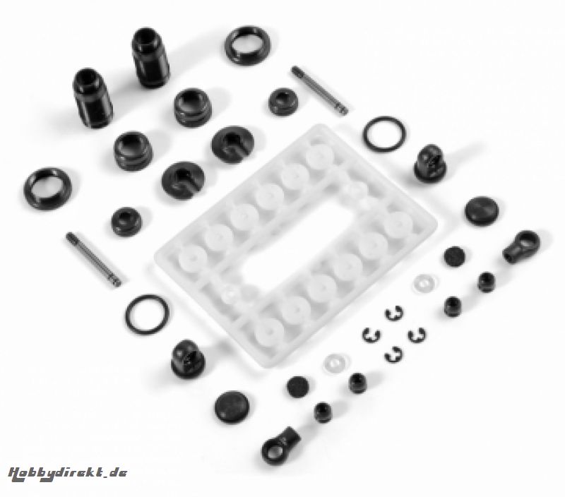 Alu-Stoßdämpfersatz schwarz (2) XRAY 338001-K