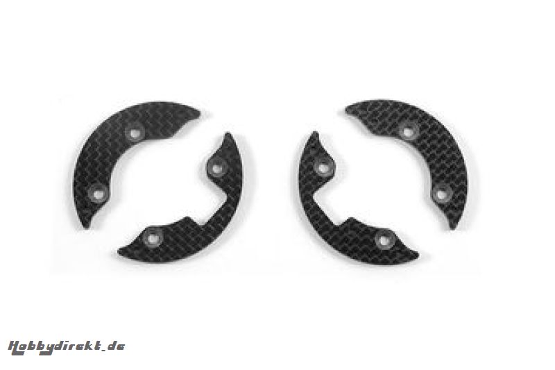 GRAPHIT-AERODYNAMIKSCHEIBE VORNE 2,2MM - LINKS RECHTS - SATZ XRAY 345270