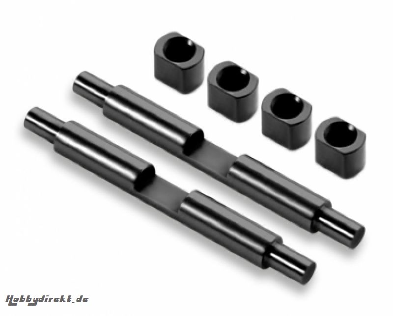 Alu-Mitteldiffbolzen mit Einsätzen (2 4) XRAY 355087