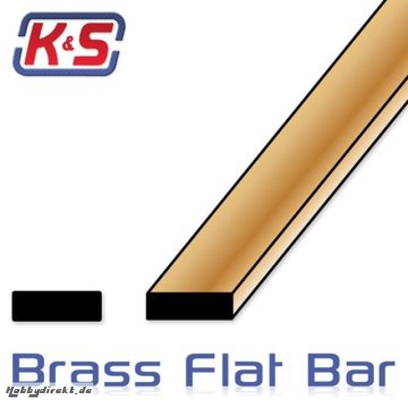 12 FlatBar 1/64x1/16 (2/bg x 7/bg)* K&S 5415020