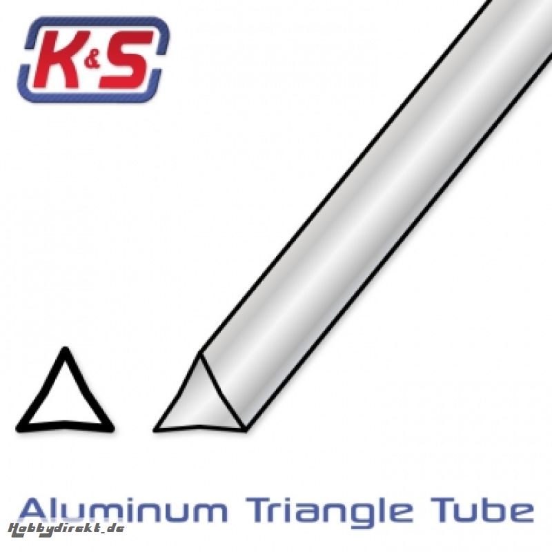 Aluminium-Dreiecksrohr 6,7x305mm (2) K&S 5098