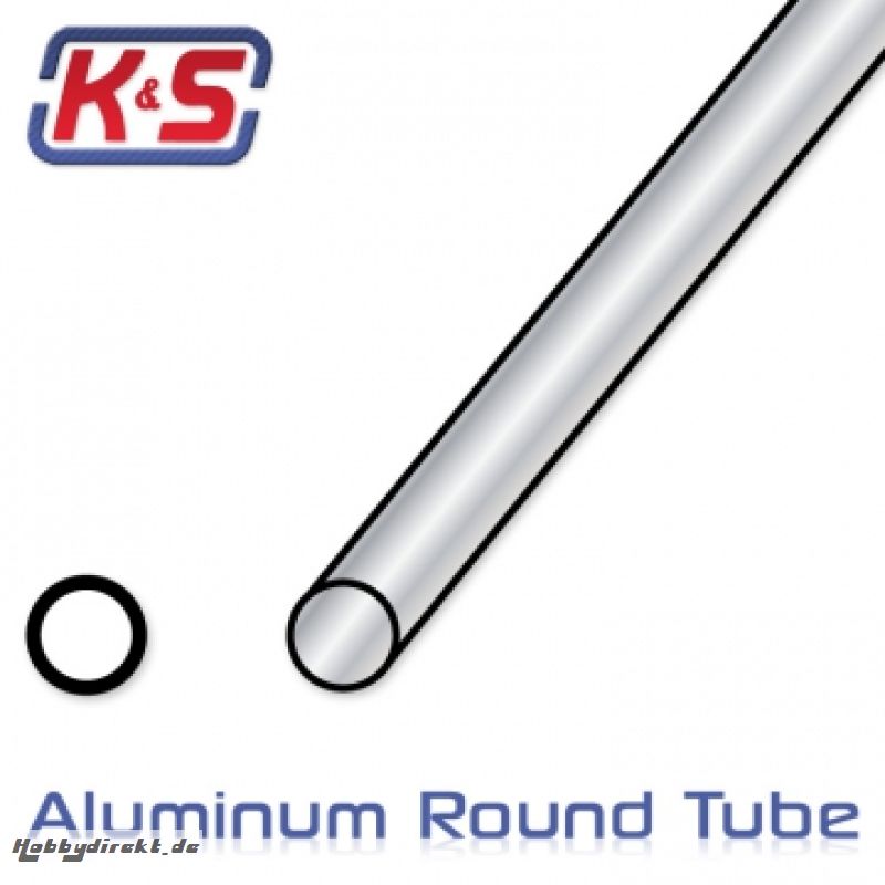 Aluminium Tube 12.7x305mm (1/2) 6061-T6 (1) K&S 83035