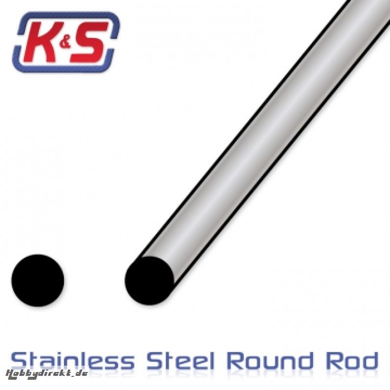 Rostfreier Stab 7,95x305mm (5/16) (1) K&S 87141